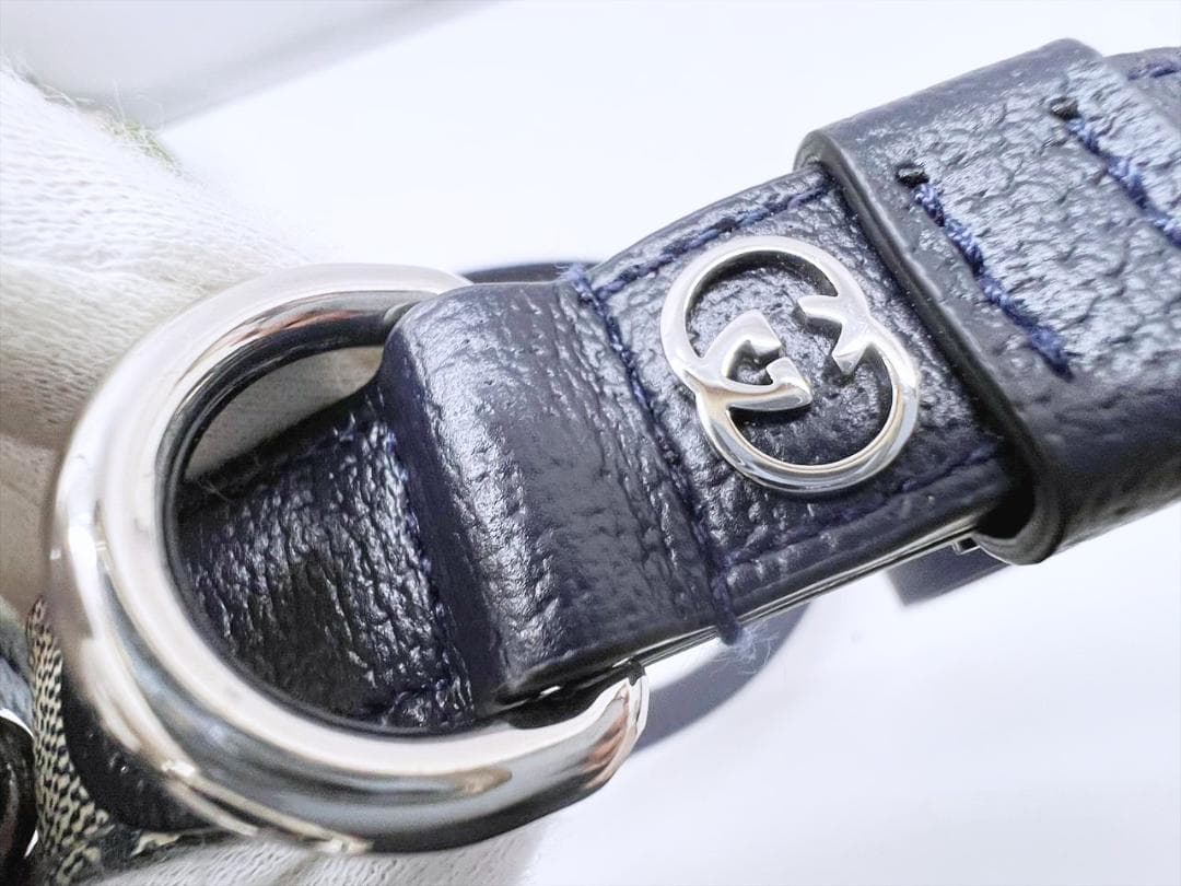 未使用保管 美品 GUCCI グッチ GGスプリーム ドッグリード 692949