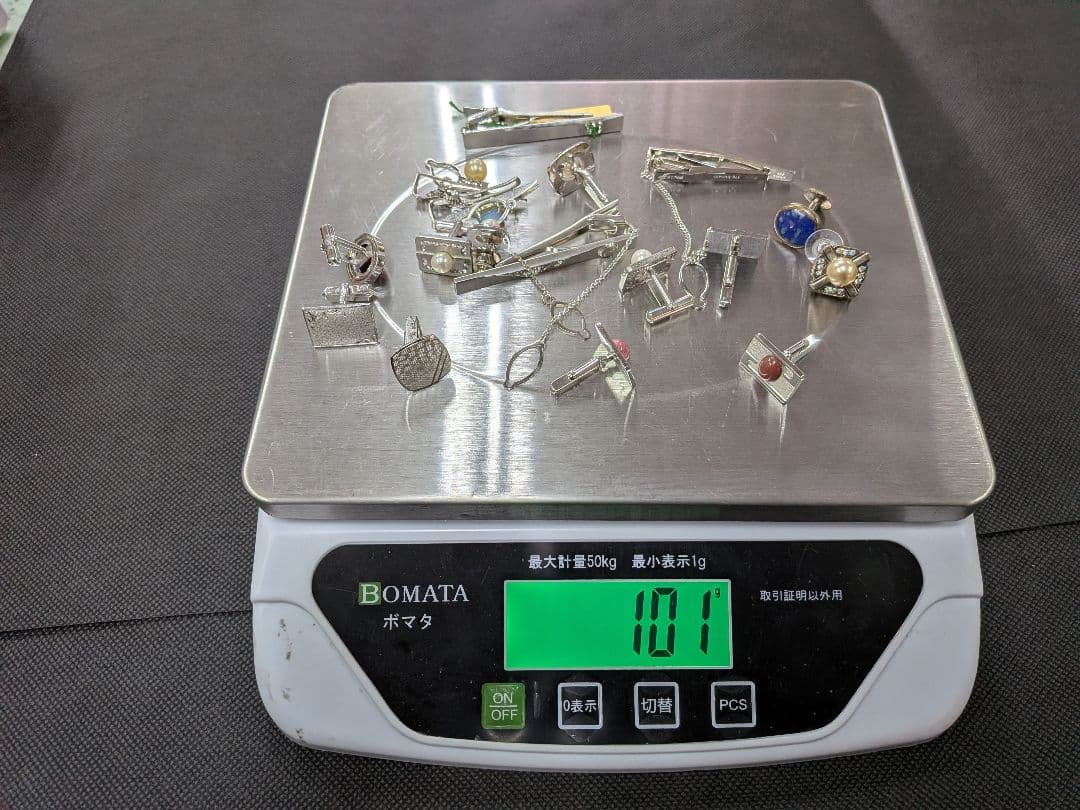 silver925 101gまとめ売り タイピン ピアス シルバー 遺品整理