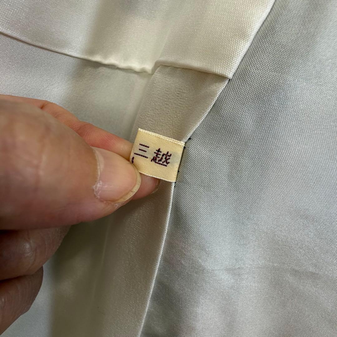 超美品　正絹　小紋　和装　着物　袷　168裄66 三越　辻ヶ花　トール　黒　薄紫