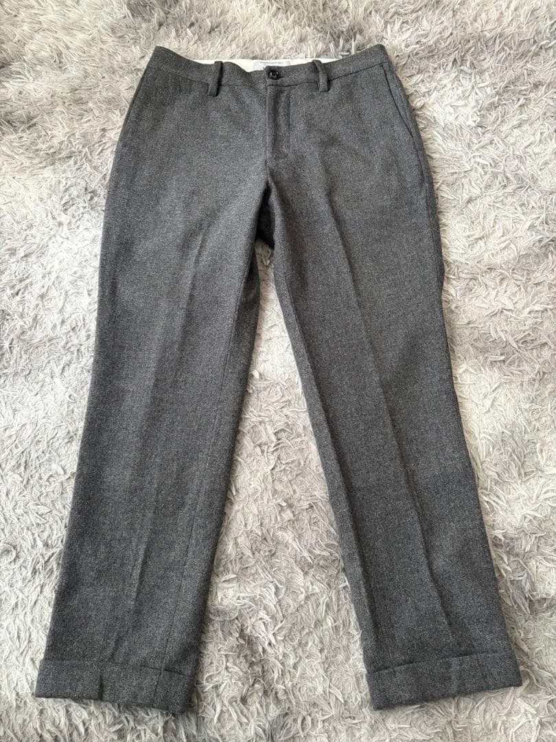 【美品】YAECA ヤエカ 上品 ウール グレー セットアップ Sサイズ