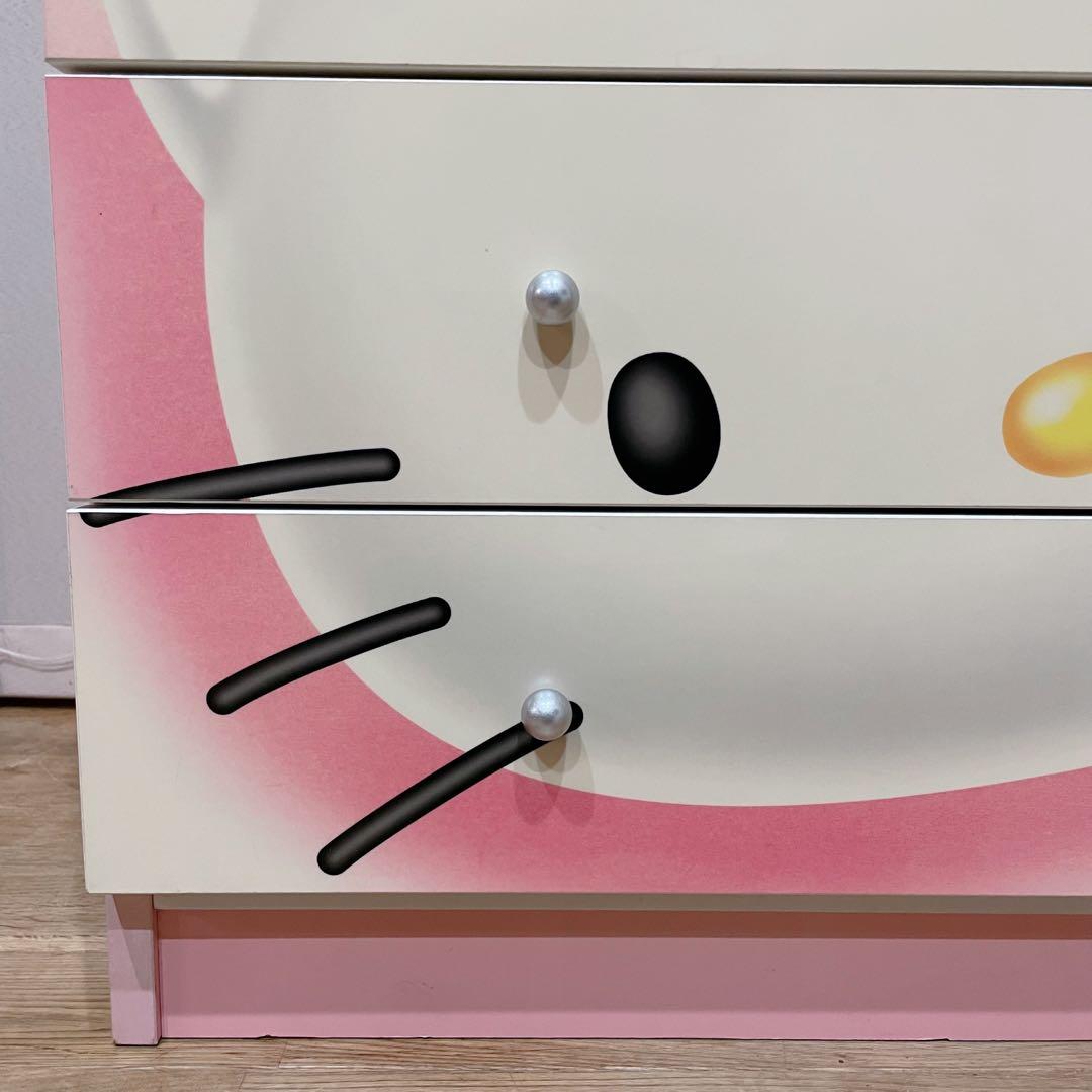 美品✨キティちゃん タンス 木製 チェスト 引き出し ハローキティ キャビネット