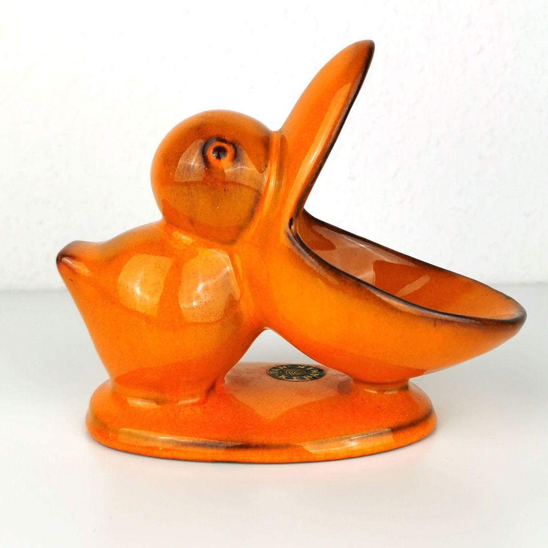 【西ドイツ製 Fatlava 】PAN KERAMIK ペリカン オレンジ