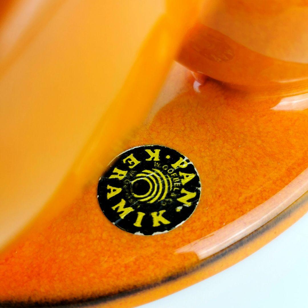 【西ドイツ製 Fatlava 】PAN KERAMIK ペリカン オレンジ