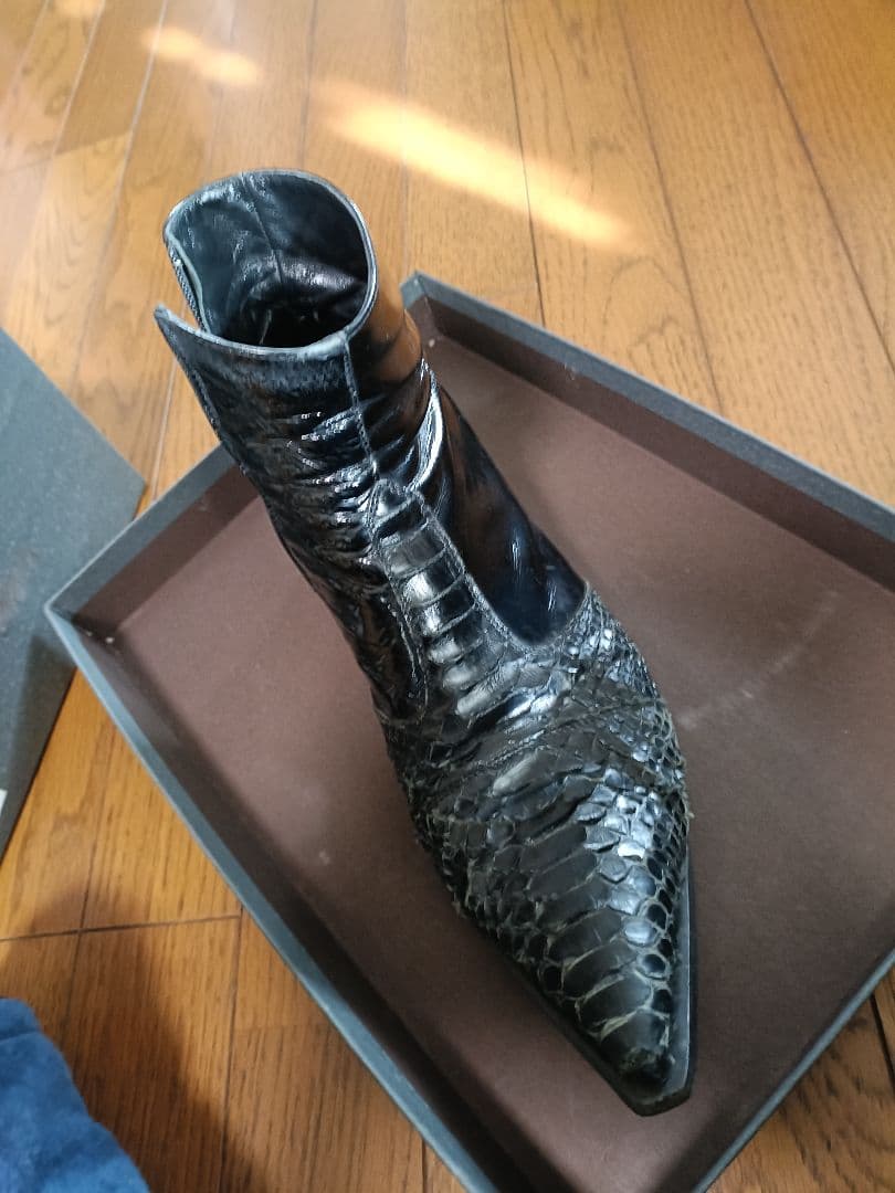 gianni barbato ジャンニバルバート パイソン+エナメルブーツ
