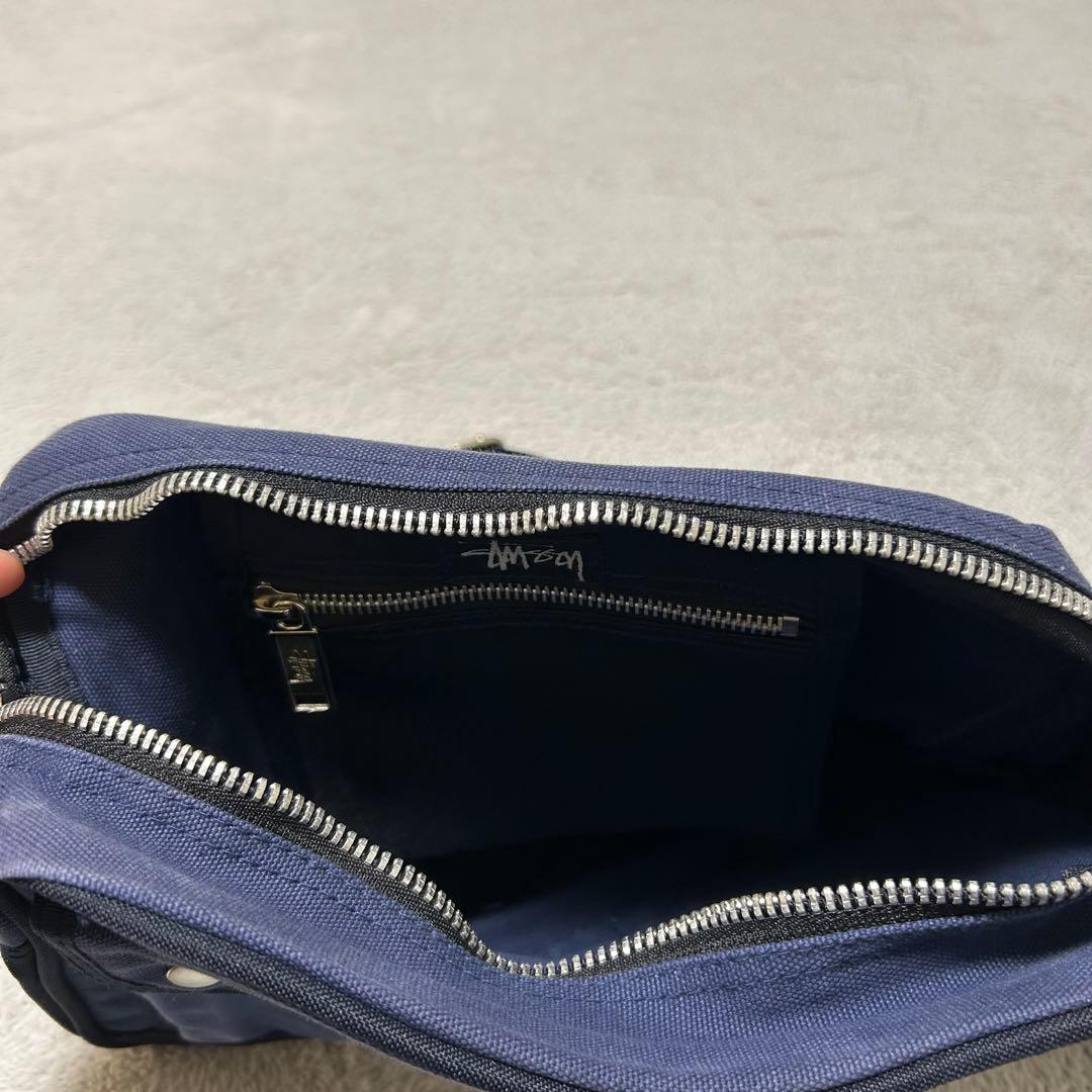 【激レア】OLD STUSSY 90s ショルダーバッグ ヴィンテージ ネイビー