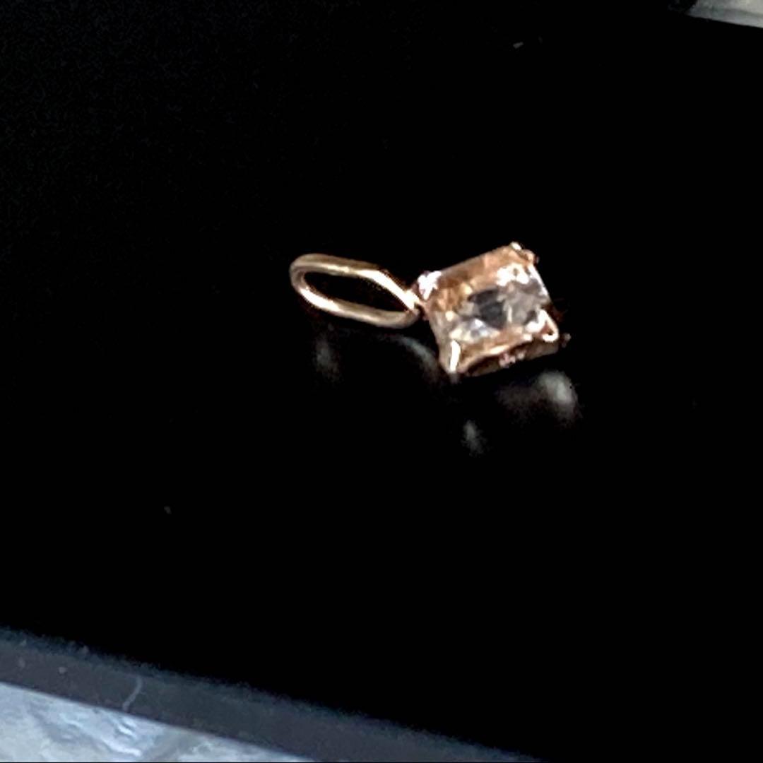 フェナカイト 10金 ペンダントトップ スクエア