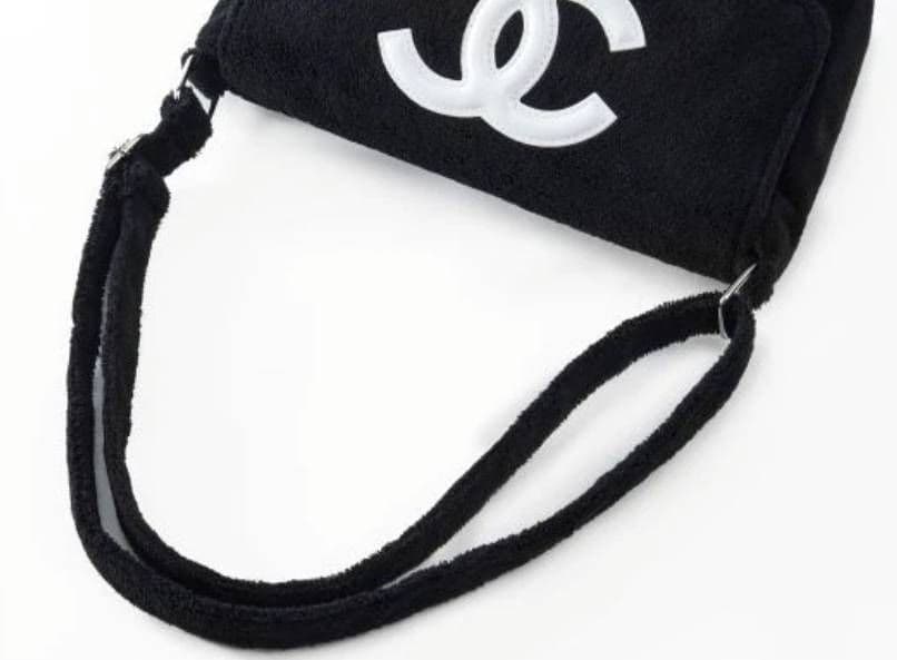 シャネル パイル生地 ショルダーバッグ ホワイト ノベルティ