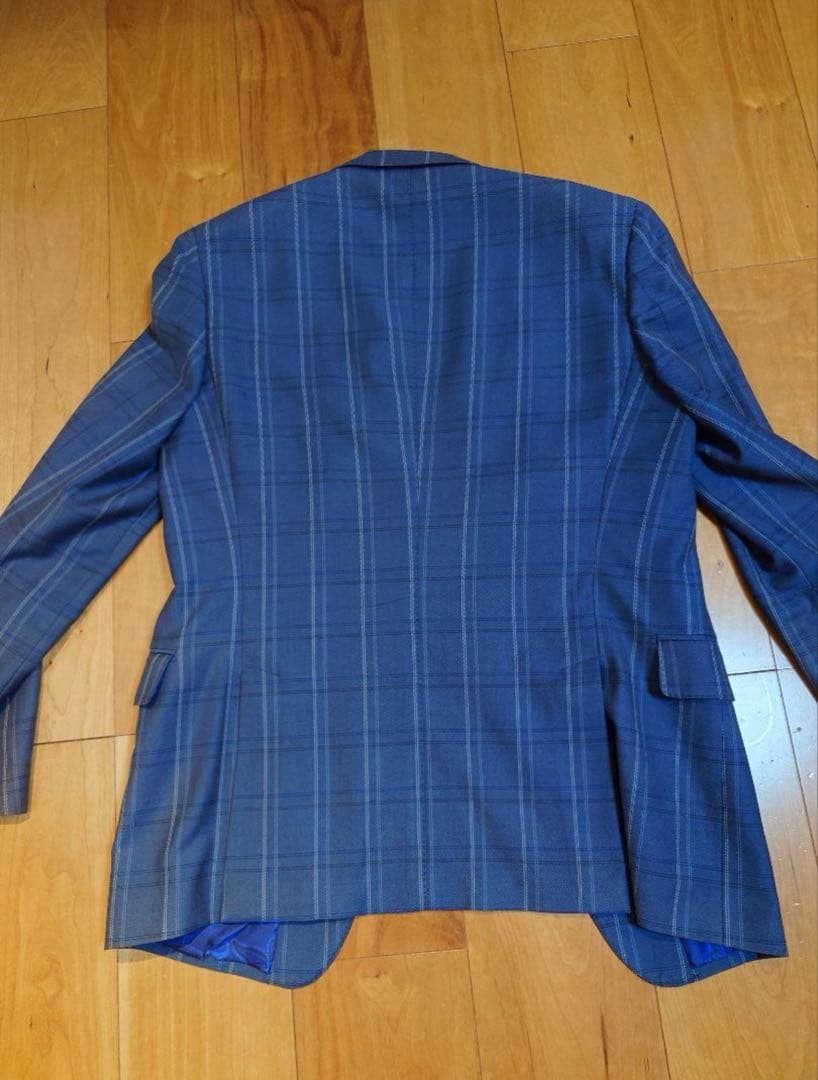 エトロ　チェック　スーツ