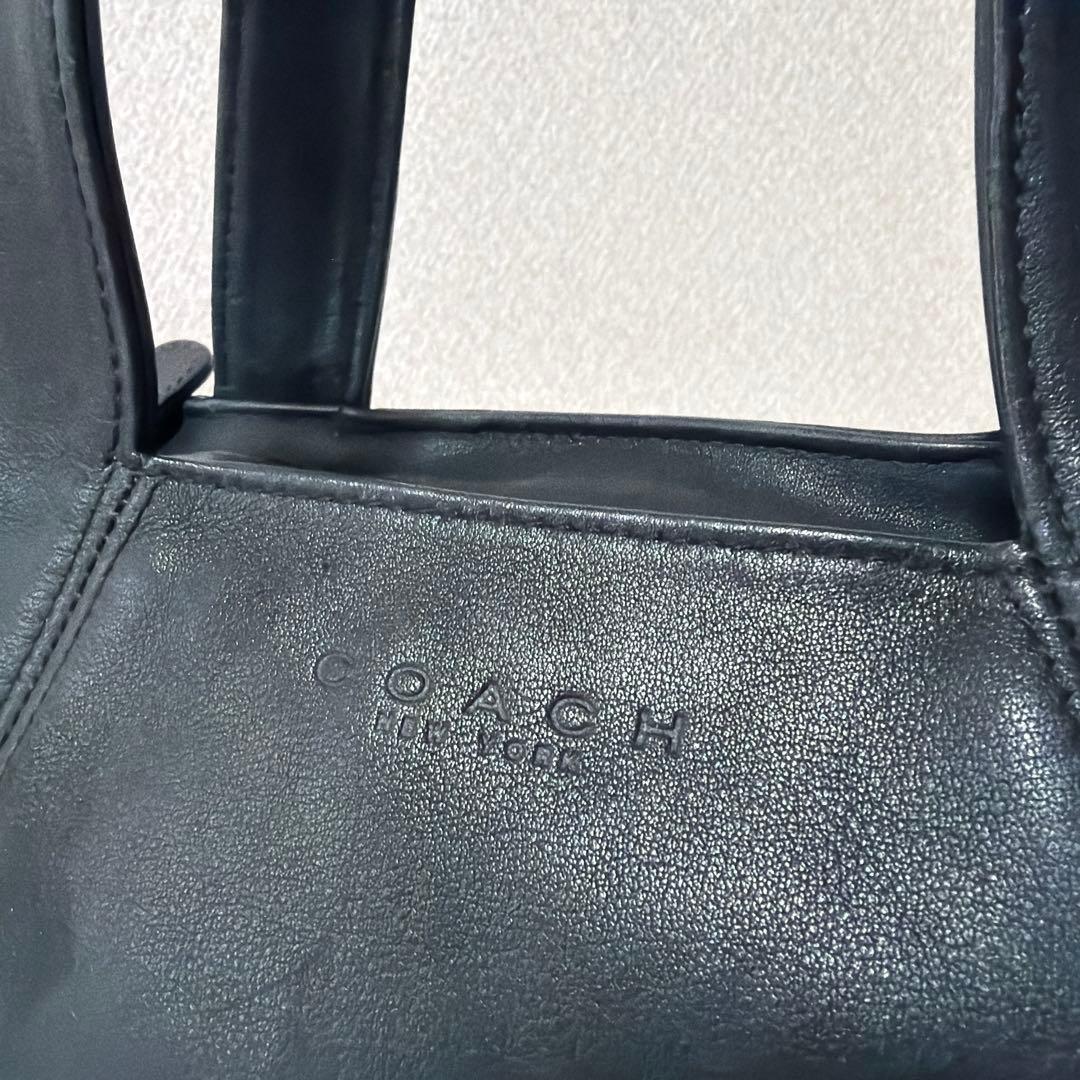 バッグ RARE OLD COACH 4187 BLACK LEATHER BAG