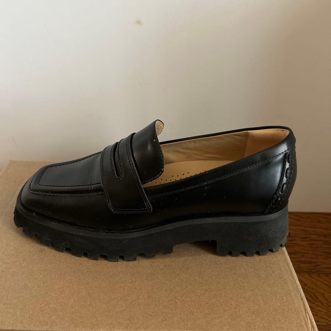 クラークス Clarks ローファー Stayso Edge 厚底 黒