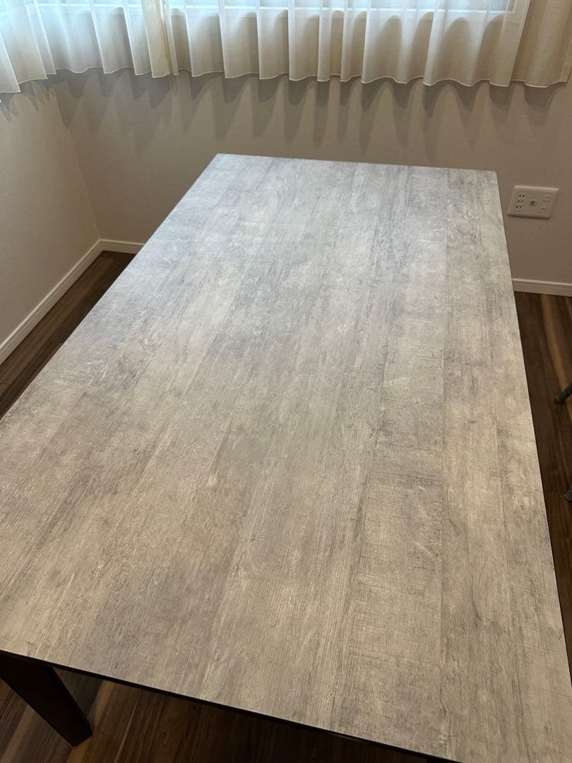 最終値下げ中値段相談可♡大理石調ダイニングテーブル4人掛け150 国産天板グレー