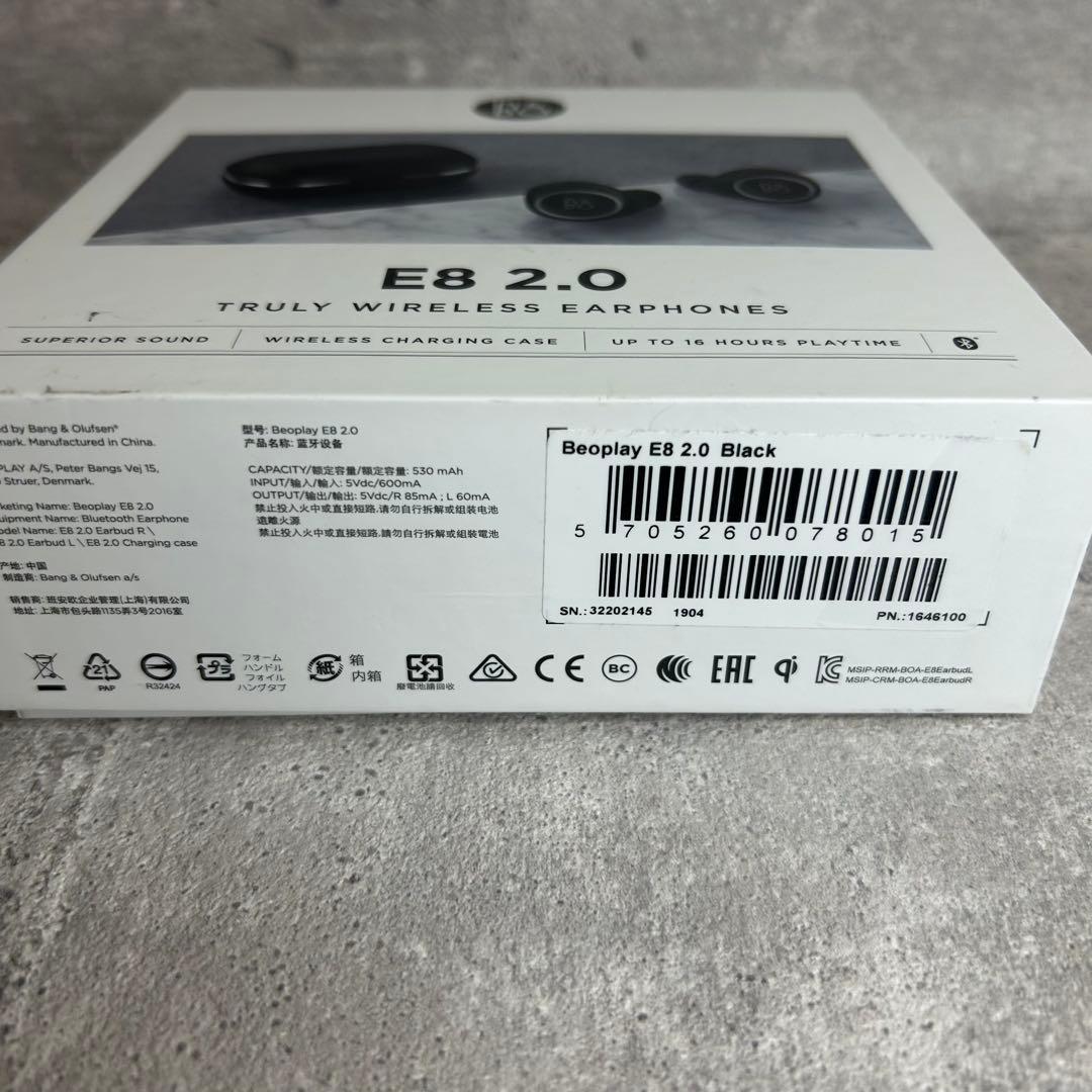 BANG&OLUFSEN Beoplay E8 2.0　ワイヤレスイヤホン 黒