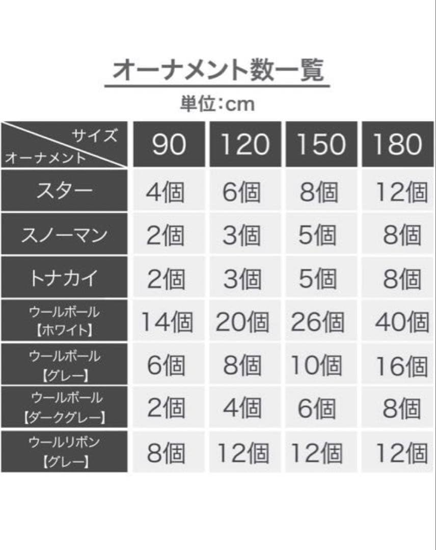 北欧クリスマスツリー180cm雪化粧松ぼっくり付きLEDオーナメントセット