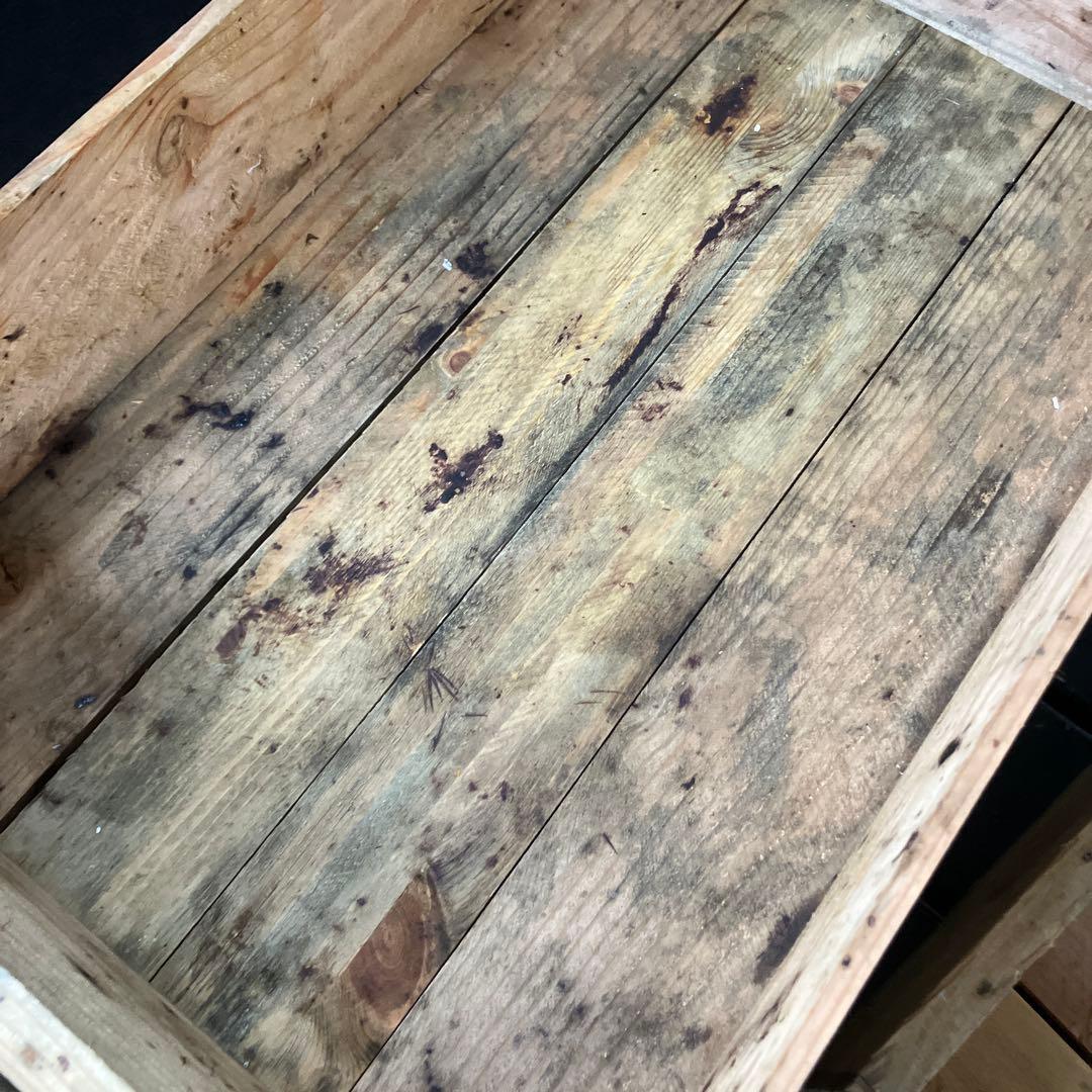 9個まとめ　魚　トロ箱　レトロ　木製箱　魚箱 魚屋 魚河岸 市場 木製　道具箱