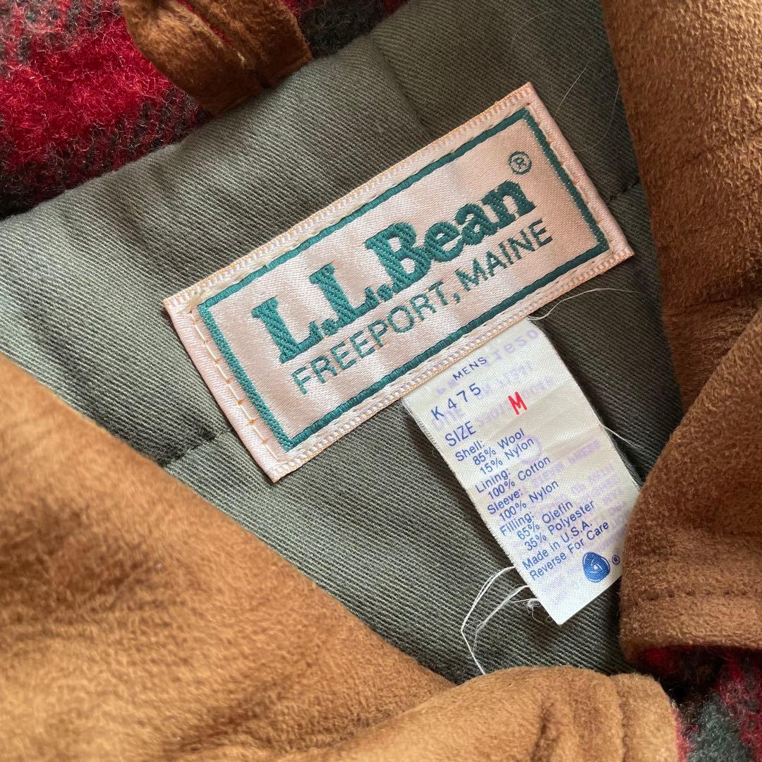 80's 古着 US製 Vintage『L.L.Bean』襟切替チェックブルゾン