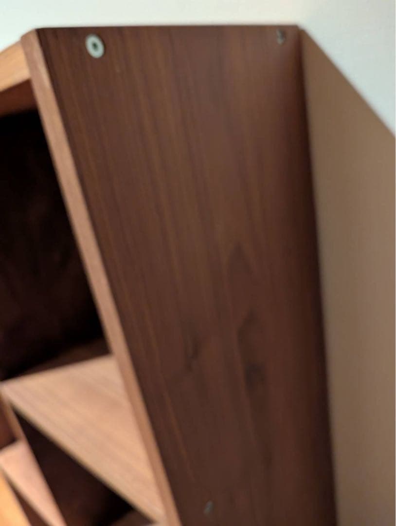 と*う様 ■送料込■無印良品 スタッキングシェルフウォールナット 棚 木製