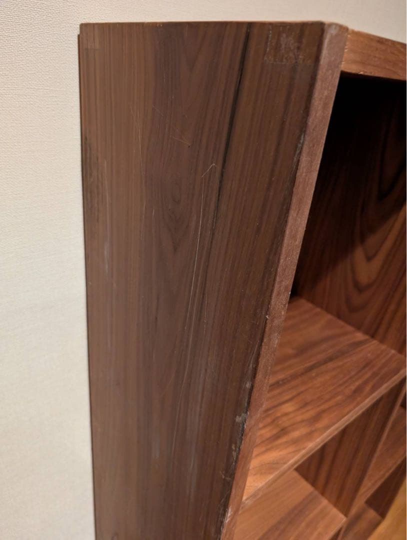 と*う様 ■送料込■無印良品 スタッキングシェルフウォールナット 棚 木製