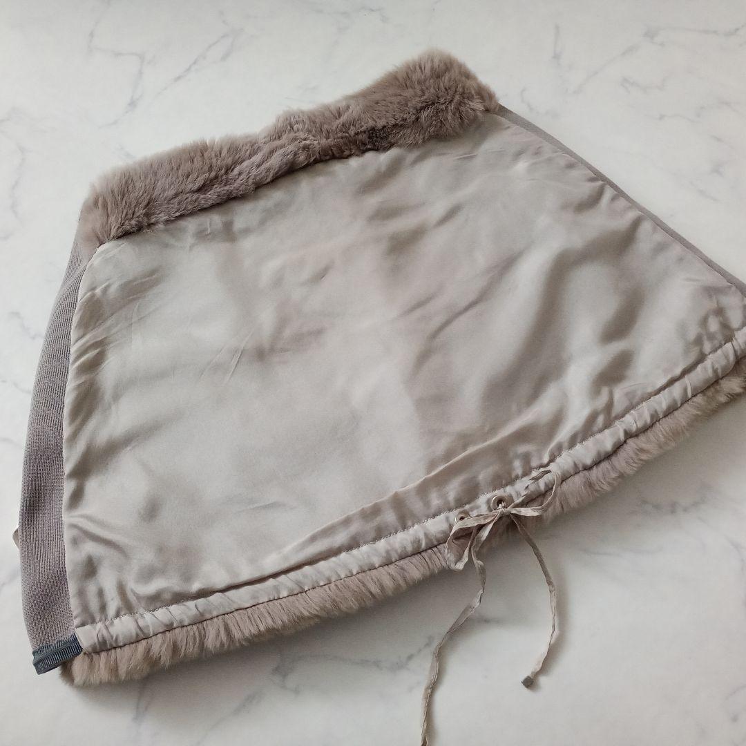 エスマックスマーラ　S'MaxMara ラビットファー　ケープ　コート　ストール