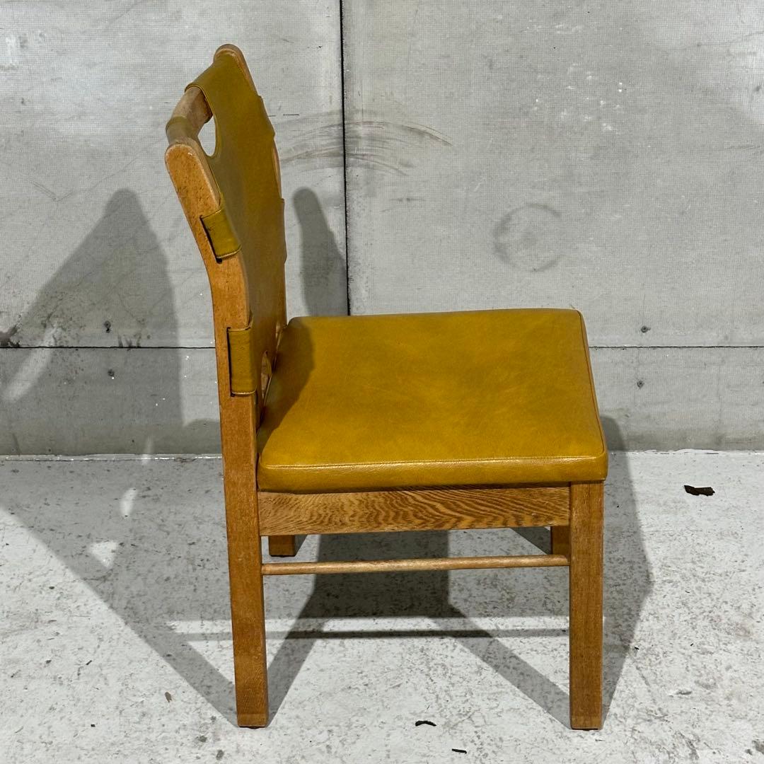 j*o様 ★80s★MARUNI マルニ木工 レザー ダイニングチェア 本革 ヴ