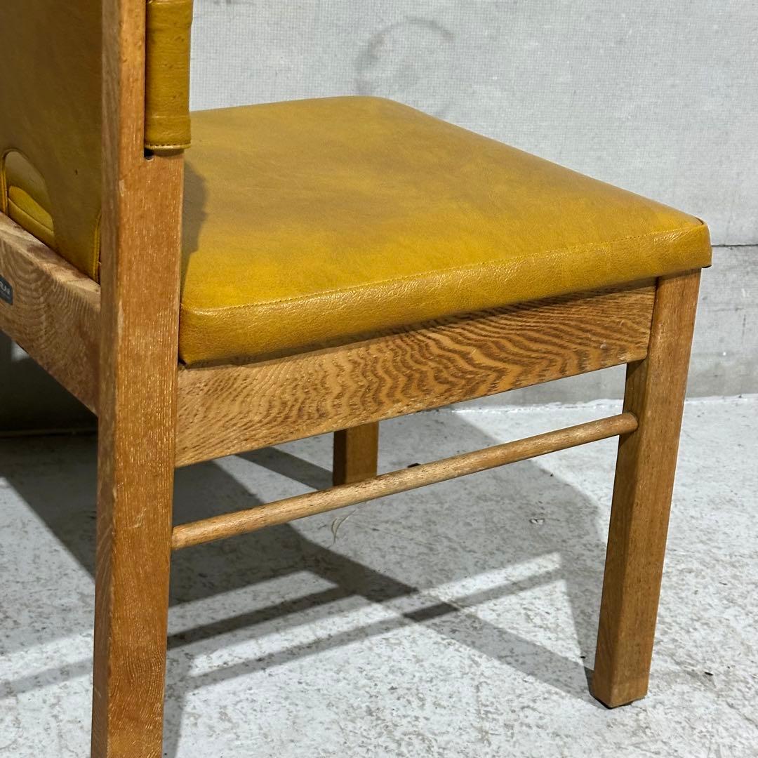 j*o様 ★80s★MARUNI マルニ木工 レザー ダイニングチェア 本革 ヴ