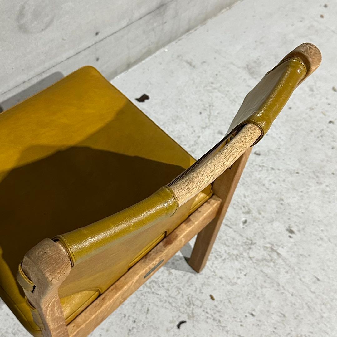 j*o様 ★80s★MARUNI マルニ木工 レザー ダイニングチェア 本革 ヴ