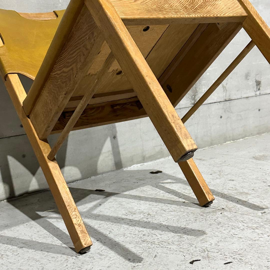 j*o様 ★80s★MARUNI マルニ木工 レザー ダイニングチェア 本革 ヴ