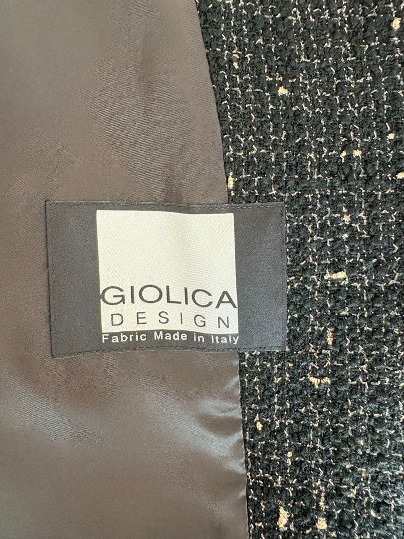 23区　ブラックツイード ノーカラージャケット（新品、未使用）