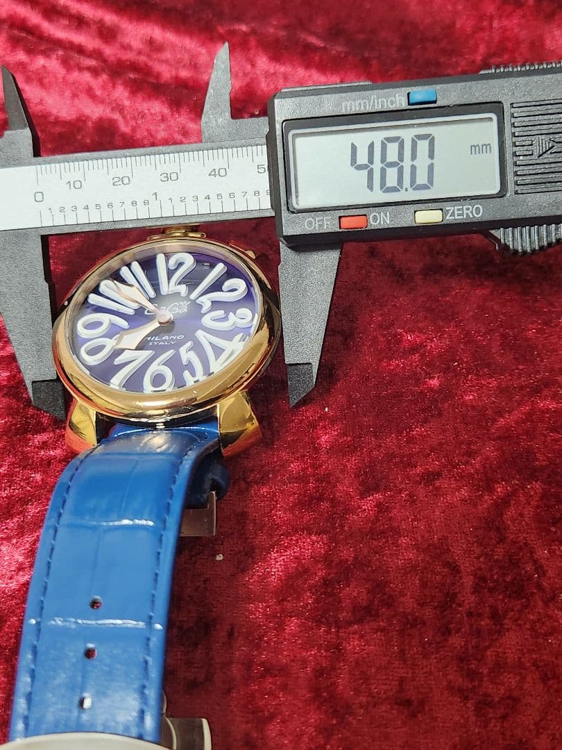 ガガミラノ腕時計100METRI BREVETTATO　MM48N.箱付き