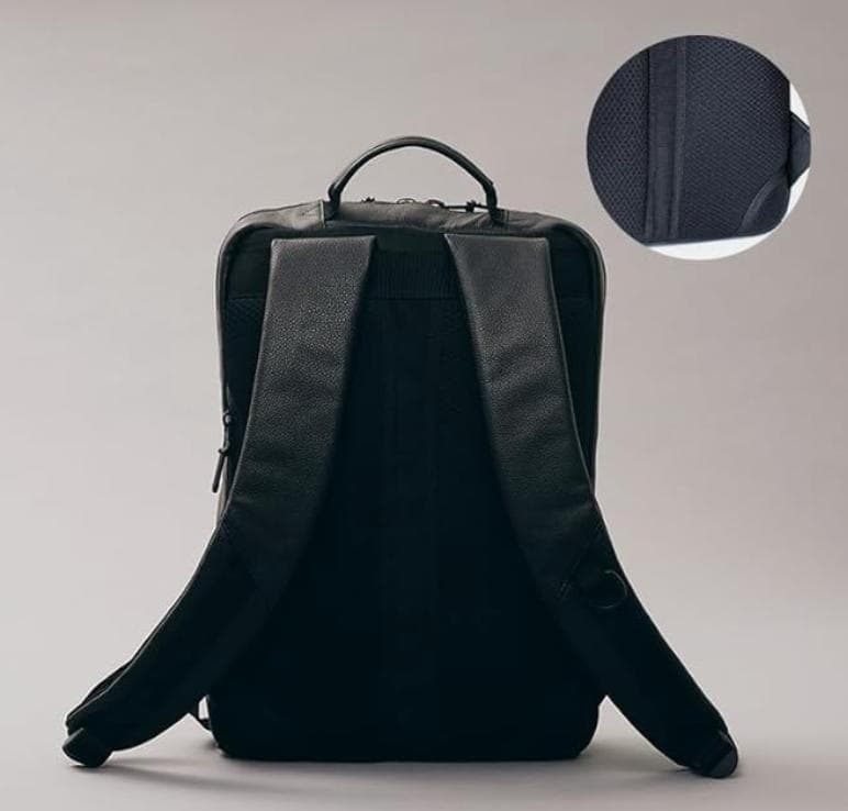 BROSKI AND SUPPLY レザー ブラック バックパック