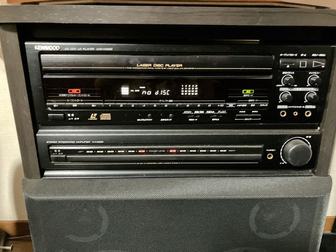 【KENWOOD】LVD-K1000 カラオケ レーザーディスク CD レトロ
