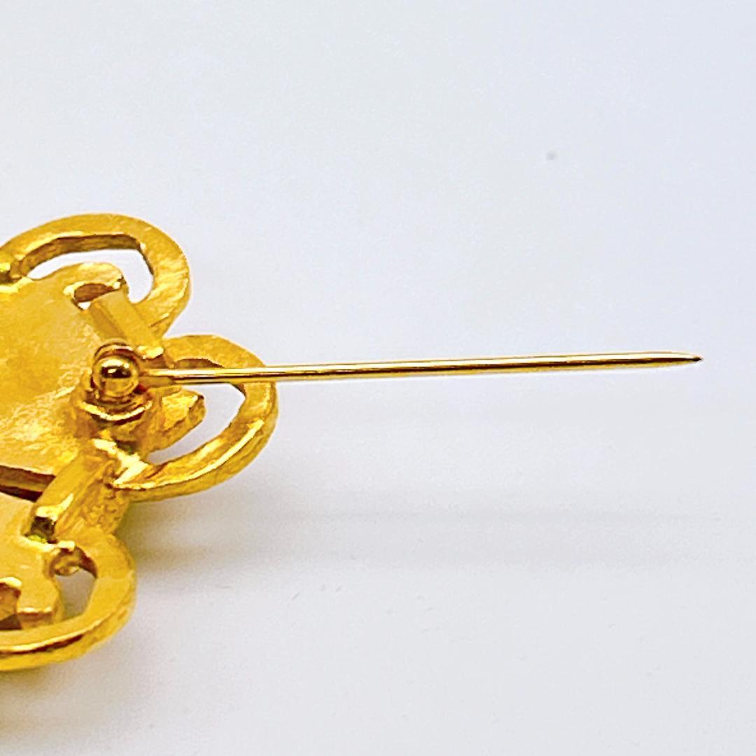 【鑑定済み！】シャネル ブローチ ヴィンテージ ココマーク ゴールドカラー