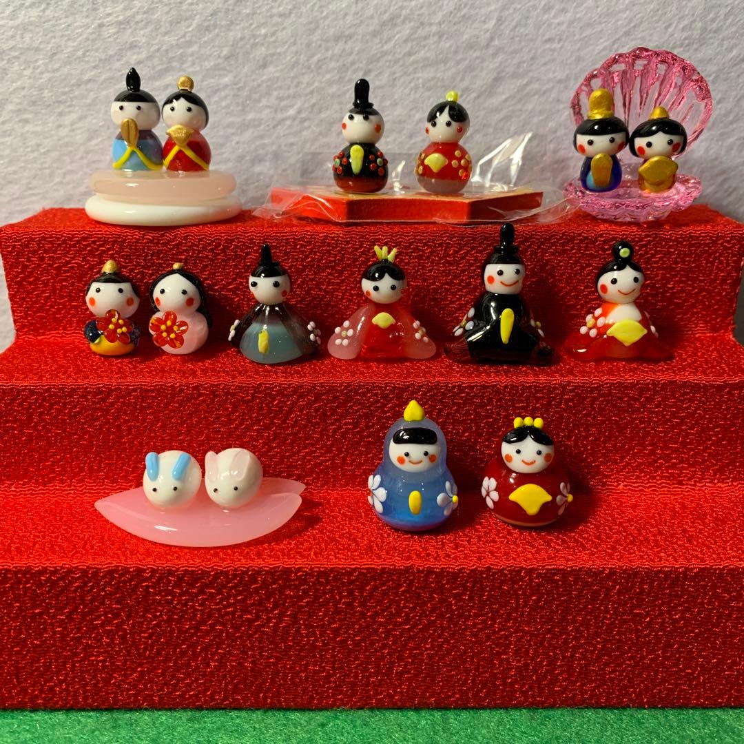 お雛様　　ガラス細工　ミニチュア