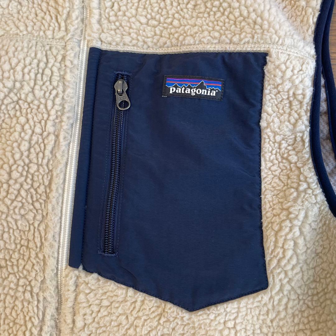 patagonia レトロXベスト アイボリーM