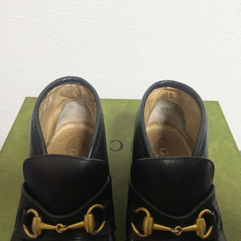 美品　GUCCI　ホースビットローファー　アンクルブーツ　ヴィンテージ　黒　39