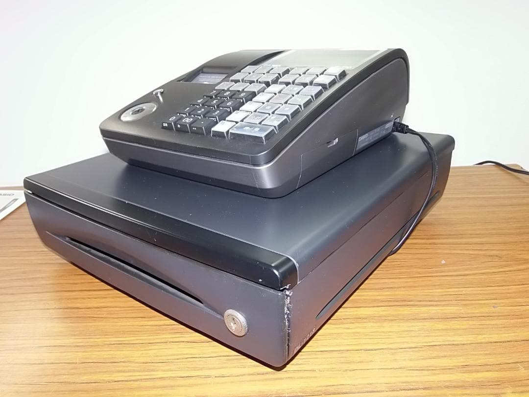 ケーブル付すぐ使える店名設定無料te-300カシオ１０部門レジスター250329