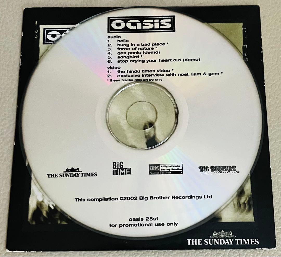 【超希少/非売品】Oasis オアシス Sunday Times限定プロモCD