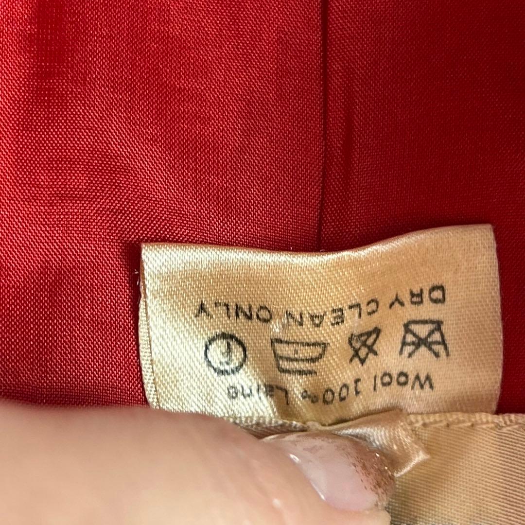 J403 美品 L 42 エルメス シングル ロング丈 JKT レディース