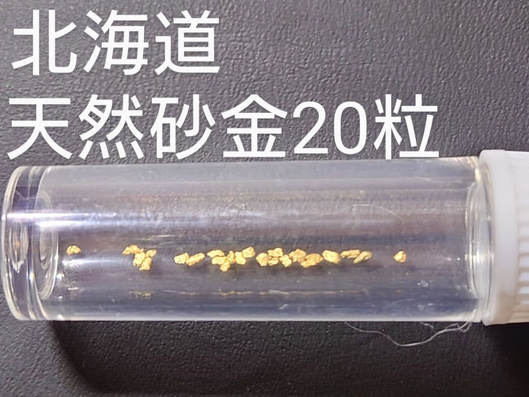 北海道 天然砂金 20粒　砂金