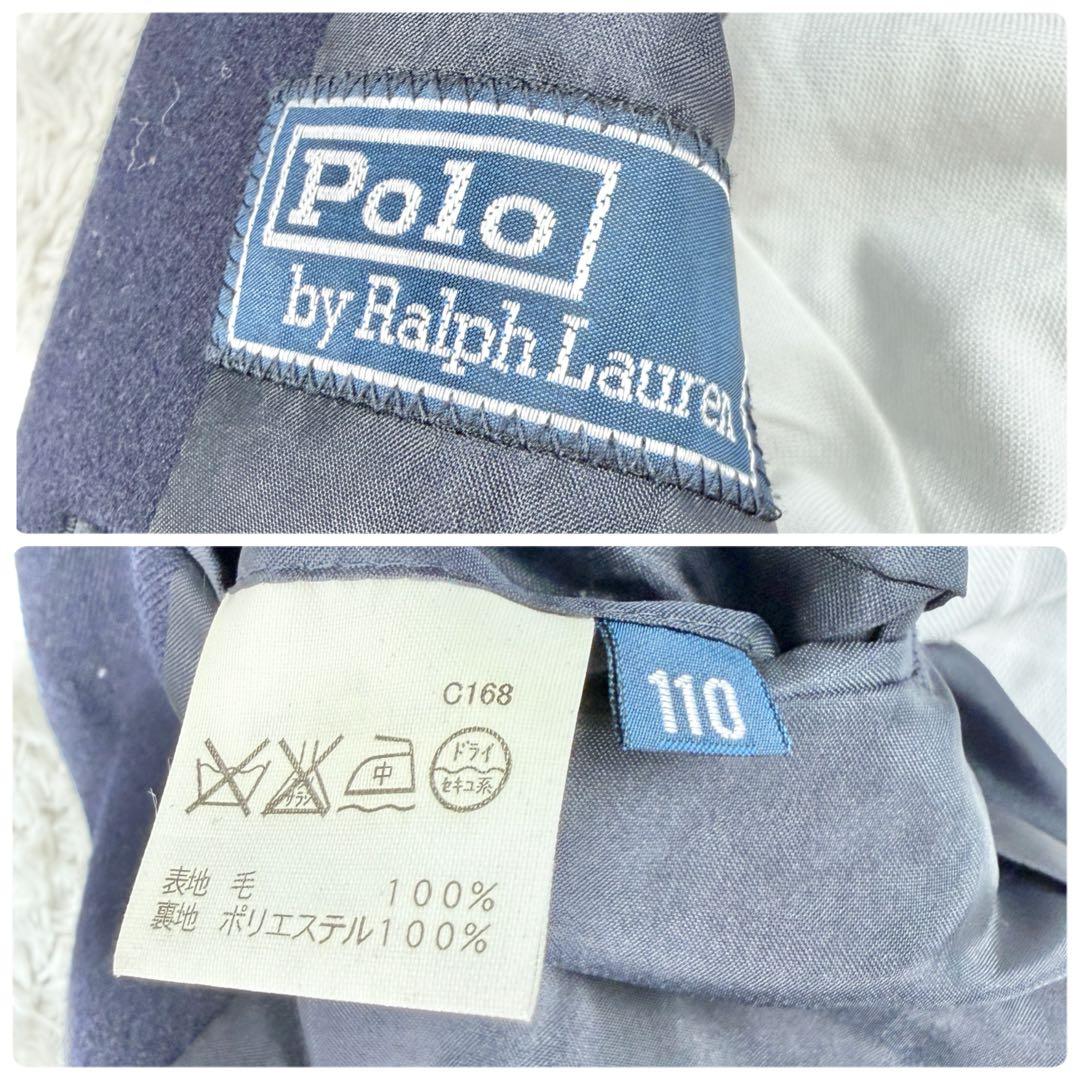 【未使用品】ポロラルフローレン フォーマル 110 紺ブレ 金ボタン 4点セット