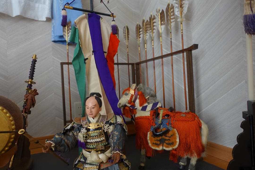 五月人形セット　 京都丸平 大木平蔵 御雛人形細工司 神馬 武者人形 伝統工芸