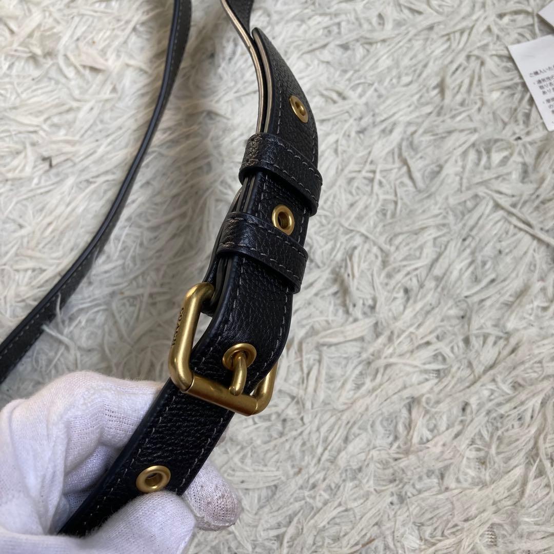 極美品 COACH コーチ タビー 19 メッセンジャー ブラック CJ846