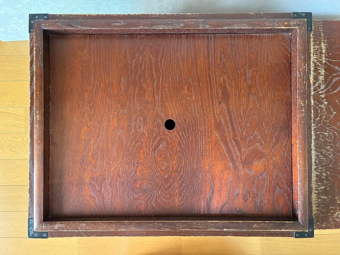 木製 長火鉢 引き出し収納付き 囲炉裏 昭和レトロ 古道具 アンティーク