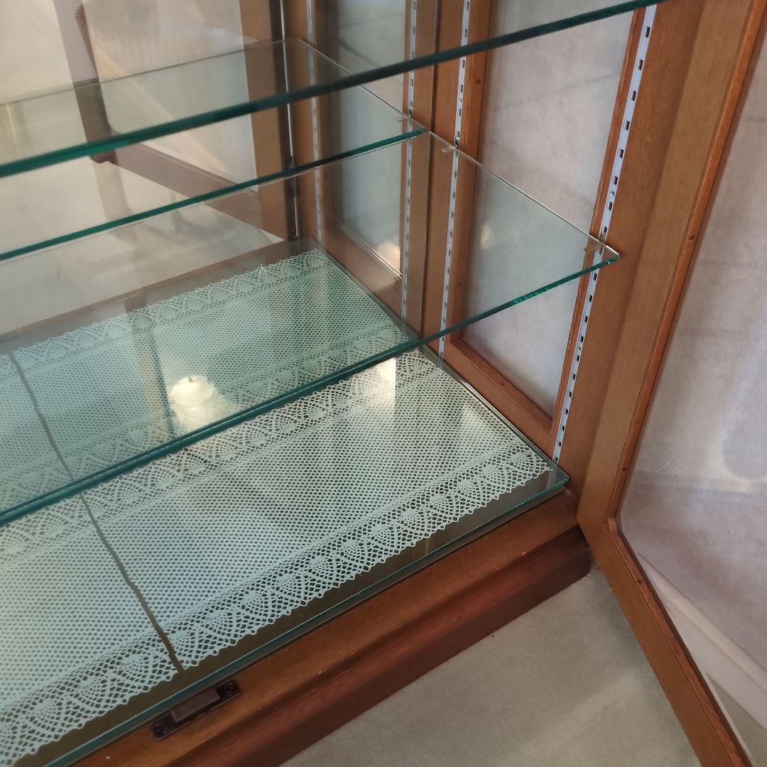 飾り棚 ガラス　ショーケース　ガラスケース　木製キャビネット　キャビネット　飾棚