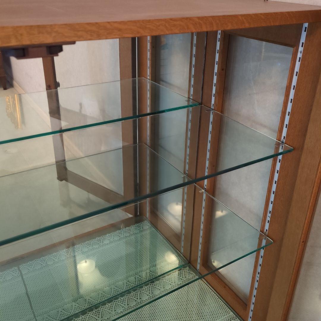 飾り棚 ガラス　ショーケース　ガラスケース　木製キャビネット　キャビネット　飾棚