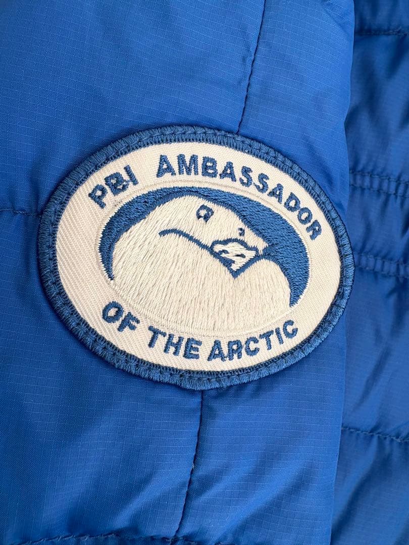 カナダグース キッズ　ダウン ジャケット ブルー 5070KPB 6歳〜7歳