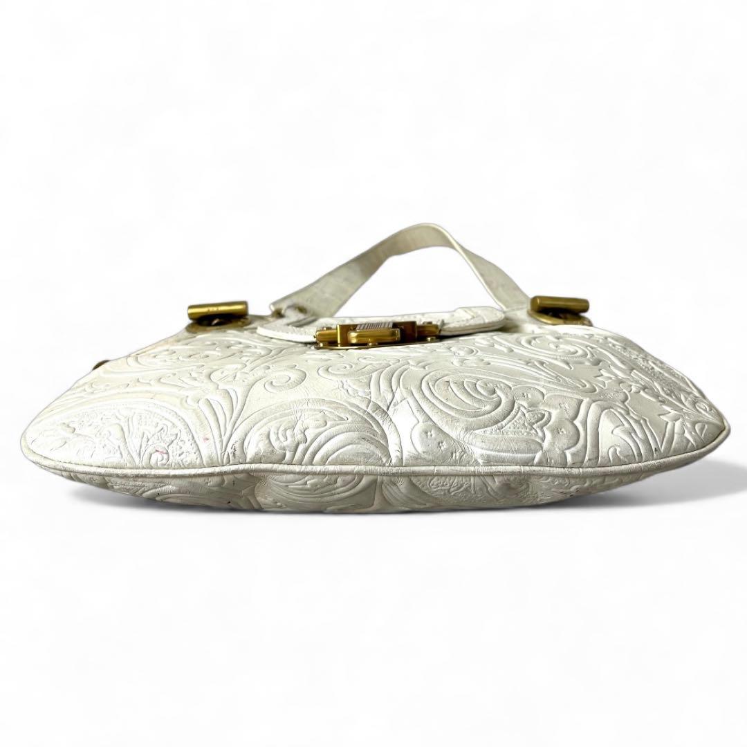 ETRO マルゴット レザー チェーンショルダーバッグ 白色系 イタリア製