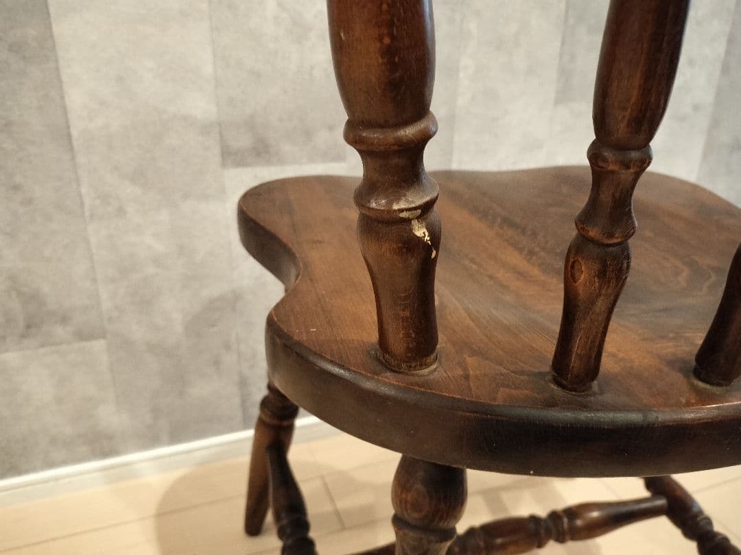 飛騨産業 キツツキマーク ウィンザーチェア アンティーク ヴィンテージチェア　①