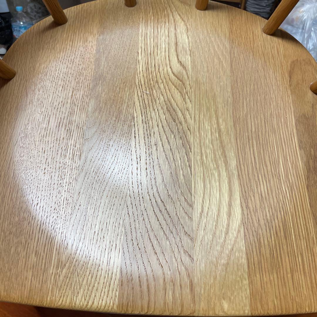 安心の梱包頼める便⭐︎無印良品　オーク材アームチェア・丸脚　MUJI　良品計画