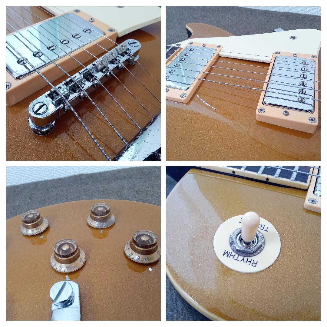 【整備済み】MONSTY レスポールタイプ ゴールドトップ（国産？）エレキギター