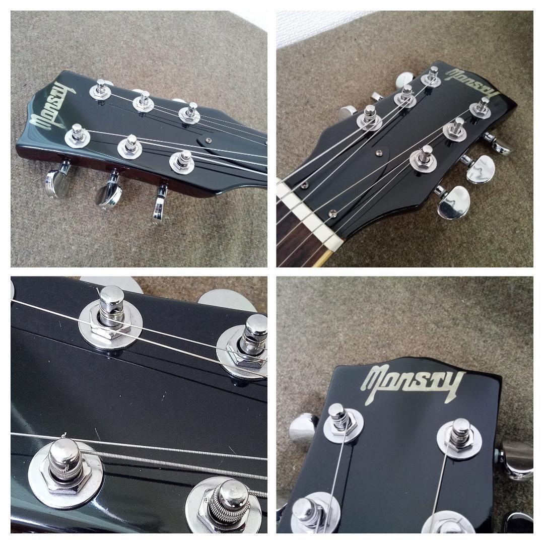 【整備済み】MONSTY レスポールタイプ ゴールドトップ（国産？）エレキギター